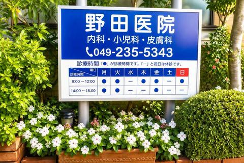 野田医院の看板